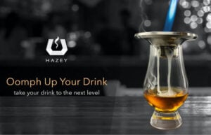 Hazey cocktail and whiskey smoker