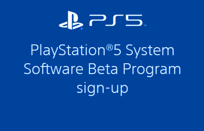 PlayStation 5 System Software Beta Program