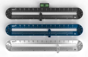 Re-ruler aluminium ruler mm inches cm