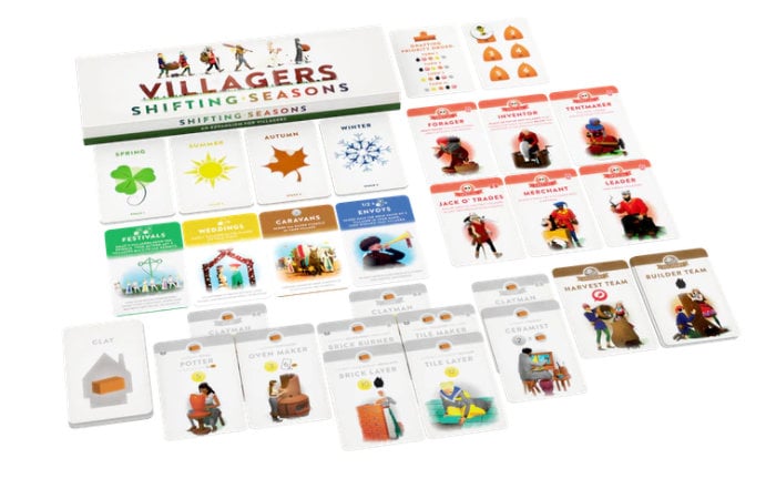 Villagers card game expansion Shifting Seasons