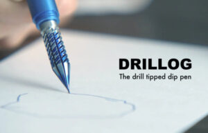 Drillog drill tipped dip pen