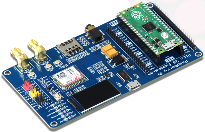 Sb Components Raspberry Pi Pico Con Pico 3V Relay HAT - Kit Scheda Microcontrollore E Relè 2 Canali