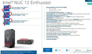 Intel NUC 12 Enthusiast mini PC