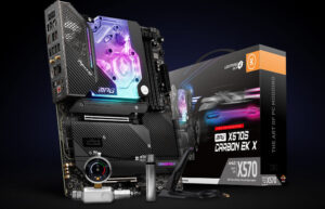 Liquid cooled X570S Gaming Carbon EK-X motherboard