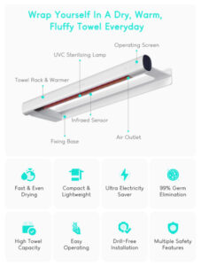 Ranvoo heated towel rail