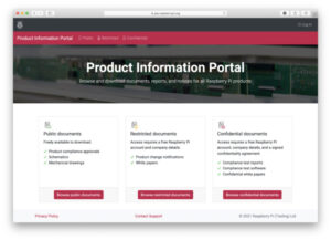 Raspberry Pi Product Information Portal