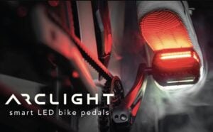 LED bicycle light pedals