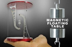 Tensegrity table with magnets