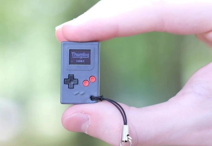 Thumby tiny handheld games console