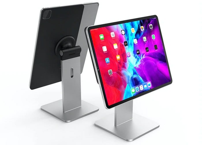magnetic desktop iPad stand