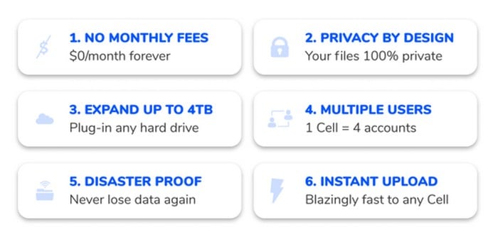 Cloud storage features