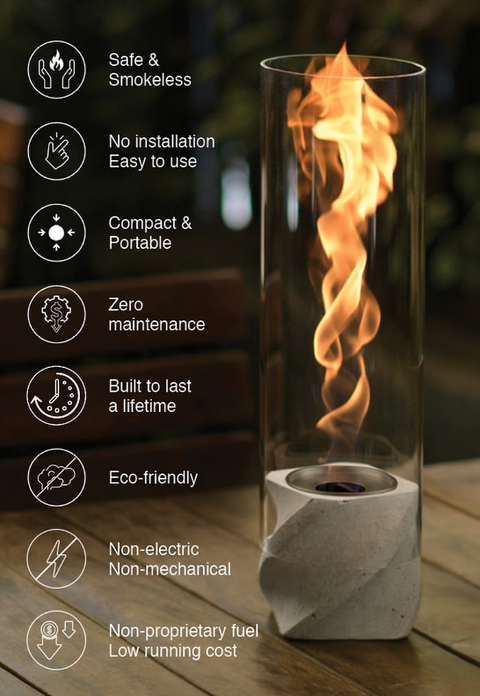MENKA flame fire light features