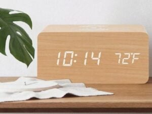 Wooden Digital Alarm Clock
