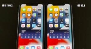 iOS 15.1 vs iOS 15.0.2