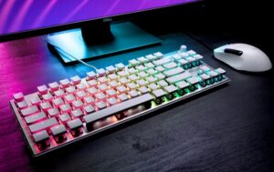 white mechanical gaming keyboard