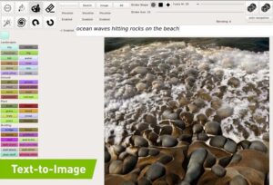 NVIDIA GauGAN2 text-to-image technology
