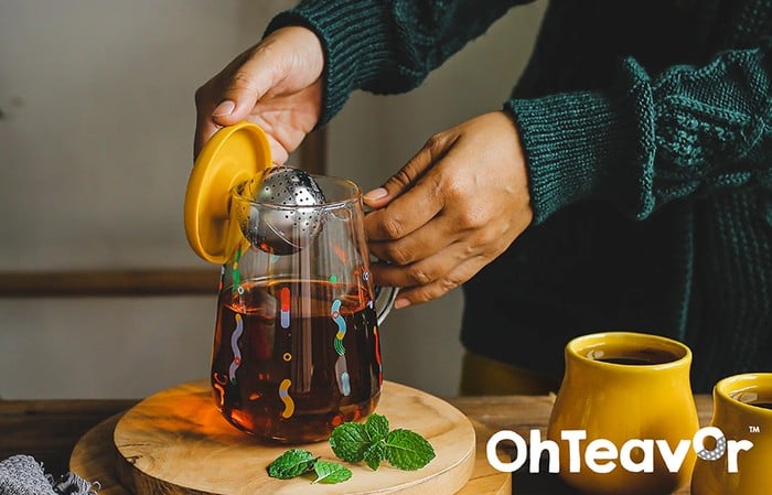 OhTeavor magnetic loose leaf tea brewer