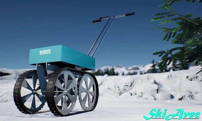 SkiAvec cross-country skiing aid