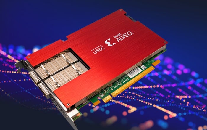 Xilinx Alveo U55C accelerator card