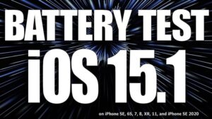 iOS 15.1 battery life