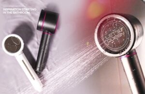 Queen shower head filters water