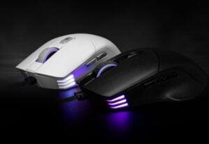 EVGA X12 gaming mouse white and black