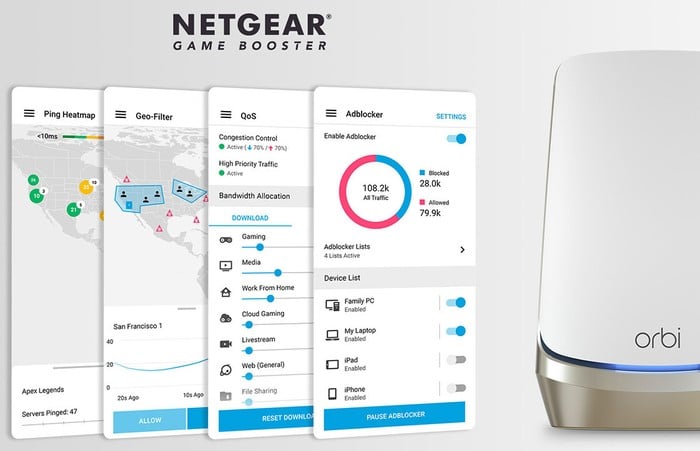 NETGEAR Orbi Game Booster tools