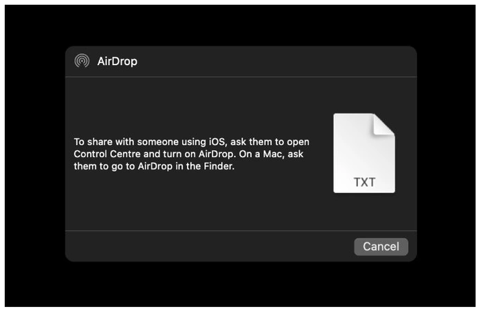 AirDrop on Mac