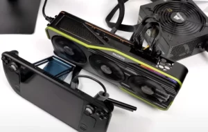Steam Deck connected to AMD Radeon RX 6900 XT