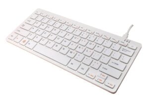 Orange Pi 800 computer in a keyboard