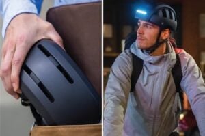 folding bicycle light helmet