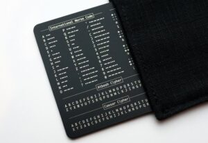 metal code card