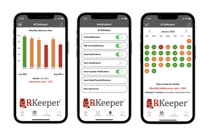 RxKeeper medication reminder app