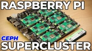 DeskPi Super6c Raspberry Pi cluster