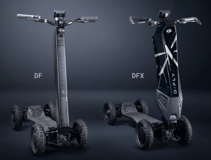 Dragonfly Hyperscooter 4 wheel electric scooter Geeky Gadgets