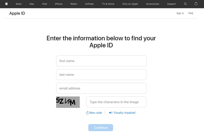 recover your Apple ID