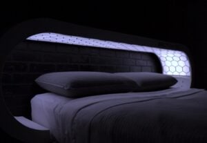 Artificial sunrise headboard helps you wake naturally
