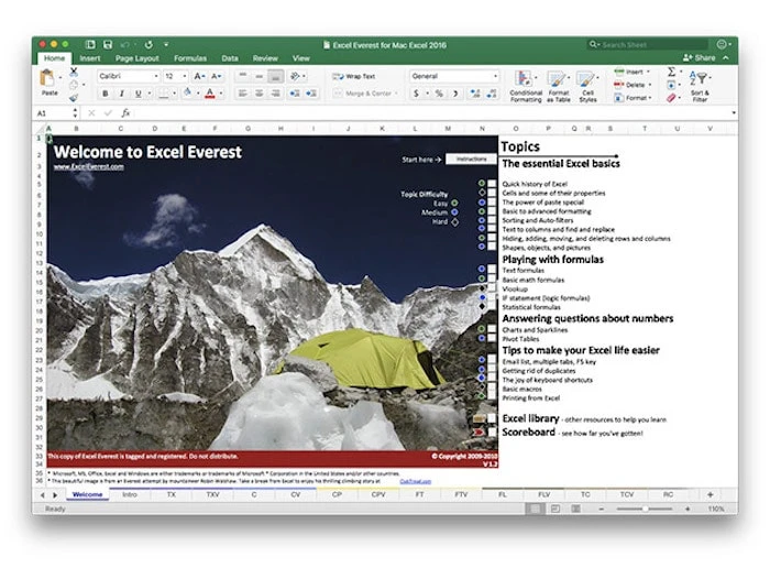  Excel Everest 