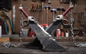 Forging Kratos Blades