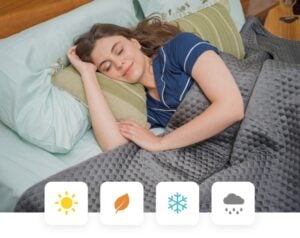 Improve your sleep with the thermal regulating HILU blanket