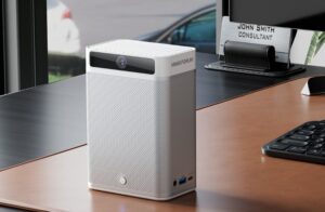 Minisforum MC560 mini PC with integrated camera