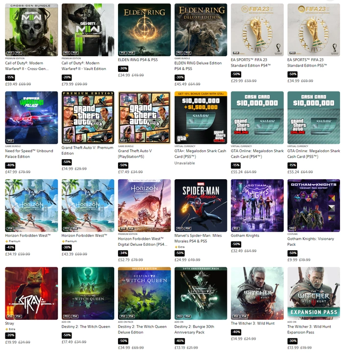 PlayStation holiday sale