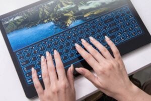 touchscreen keyboard