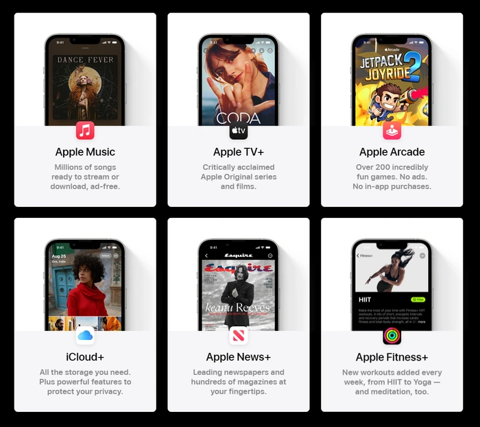 Apple iCloud in Apple One