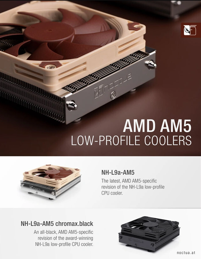 Noctua low-profile CPU coolers