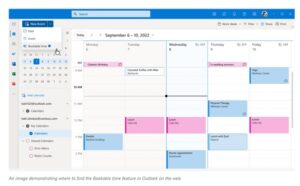 Outlook Bookable time