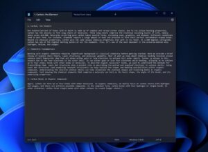 Windows Notepad tabs
