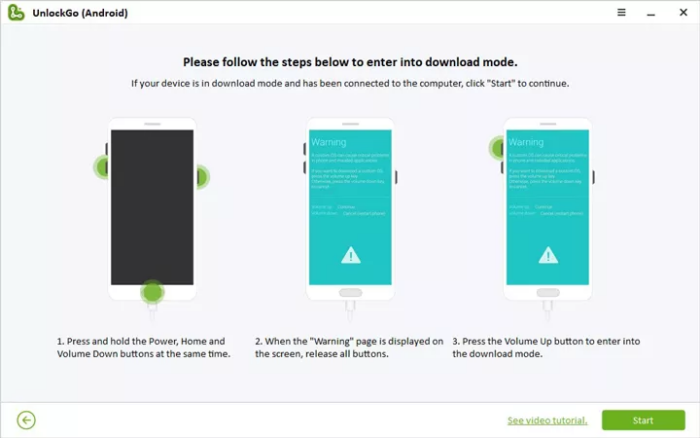 Unlock Samsung via download mode