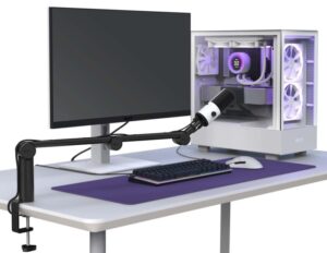 NZXT Capsule Mini microphone and boom arm