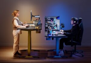 PC gaming desk